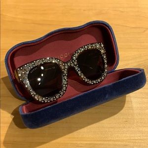 Gucci Star-Embellished Acetate Sunglasses